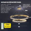 Axyaa Modern Luxury Gold and Black Chandelier for Home Decor