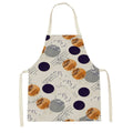 Axyaa Geometric Floral Kitchen Apron - Stylish Adult Kids Bib for Cooking & Baking