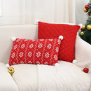 Axyaa Vintage Christmas Knitted Pillow Cover Set