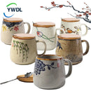 Axya Retro Ceramic Coffee Mug 380ml - Japanese Style Tea Cup Home Tumbler Gift