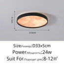 Axyaa Lunar LED Ceiling Light: Modern Circular Bedroom Lamp