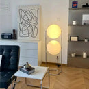 Axyaa Silver Metal Floor Lamp Modern Living Room Bedroom Decor