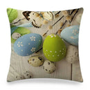 Easter Bunny Eggs Printed Pillow Covers 45x45cm - Axyaa Easter Decorations