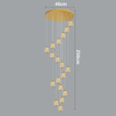 Axyaa Crystal LED Pendant Chandelier for Home Dining Living Room Decor
