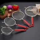Axyaa Stainless Steel Kitchen Strainer Colander Noodle Drainer Oil Skimmer