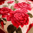 Axyaa Vintage Floral Fleece Throw Blanket for Couch & Bed, All-Season Warmth
