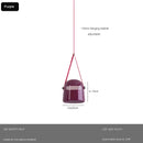 Axyaa Leather Belt Glass Chandelier Pendant Light Luxury LED Lamps Dining Living Room