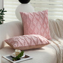Axyaa Pink Cushion Cover Set - Stylish Sofa Decor Mix Sizes