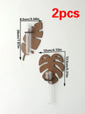 Axyaa Leaf Shape Wall Planters | Indoor Plant Propagation Station, Wall Decor Vase Stand