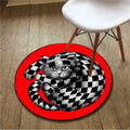 Axyaa Round Carpet Yoga Mat for Home Decor and Relaxation
