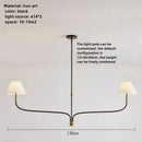 Axyaa Branch Fabric Chandelier: Minimalist Bedroom & Dining Room Lighting