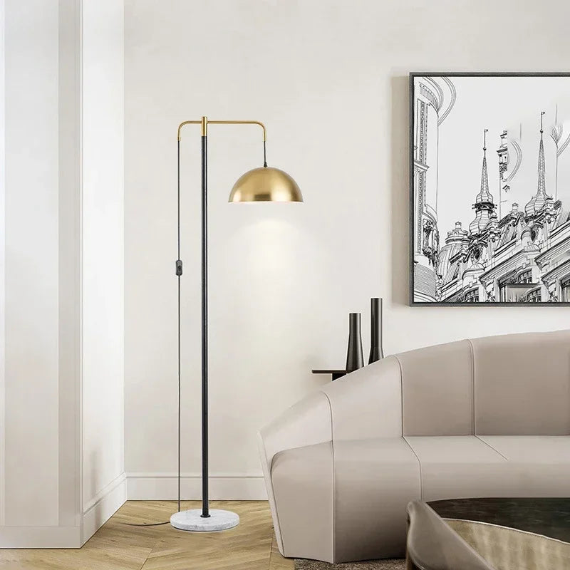 Axyaa Nordic Modern Floor Lamp for Living Room Bedroom LED Light