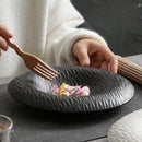 Axyaa Ceramic Western Food Plate Set for Steaks, Desserts, and Salads