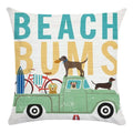 Funny Dog Driving Pattern Cushion Cover - Axyaa Decorative Pillow Case