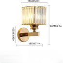 Axyaa Crystal Glass Wall Lamp for Home Decoration