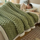 Axyaa Microfiber Plush Blanket: Soft, Lightweight, Multifunctional for Travel, Sofa, Bed