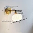 Axyaa White Glass LED Wall Lights - Modern Nordic Rotate Sconce Lampara De Pared
