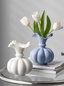 Axyaa Ceramic Luxury Vase, Living Room Dining Table Flower Arrangement Ornament, Hydroponic Vase
