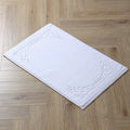 Axyaa Hotel Cotton Bath Mats in White, Red, Blue - High Quality, Thicken Design