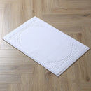 Axyaa Hotel Cotton Bath Mats in White, Red, Blue - High Quality, Thicken Design