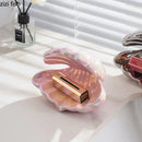 Axya Ceramic Soap Dish Shelf Holder with Drain Rack for Bathroom Accessories
