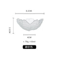 Axyaa Crystal Glass Dish Plate with Gold Rim, Blue Sea Snail Starfish Scallop design