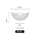 Axyaa Crystal Glass Dish Plate with Gold Rim, Blue Sea Snail Starfish Scallop design