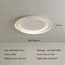 Axyaa Modern Simple Bedroom LED Ceiling Lights Dimmable Round Luster Lamp