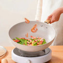 Axyaa Non-Stick Ceramic Wok Frying Pan for Induction Gas Stove - Home Cookware Skillet