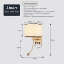 Axyaa LED USB Bedside Lamp Wall Spotlight 360° Rotation Modern Indoor Lighting