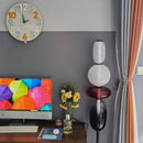 Axyaa Candy Style Glass LED Floor Lamp Table for Bedroom, Living Room
