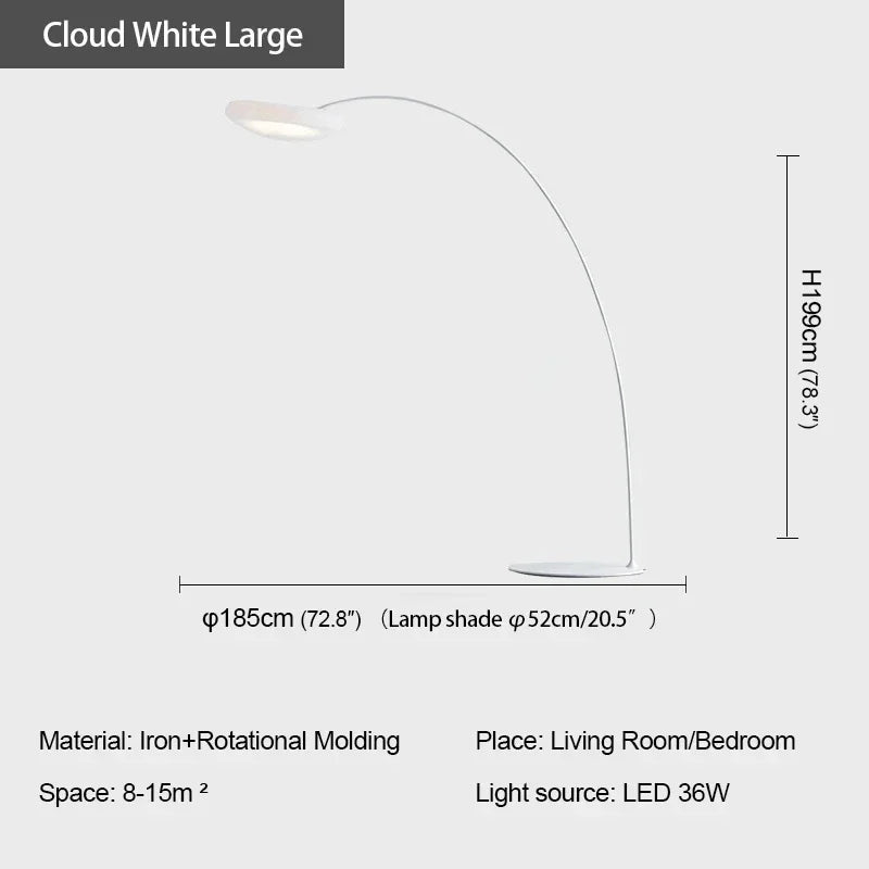 Axyaa Nordic Modern Cloud LED Floor Lamp