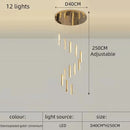 Axyaa Crystal Duplex Villa Chandelier - Luxurious Modern Cantilevered Design