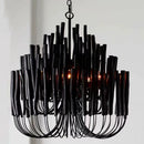Axyaa Nordic Wooden Candlestick Chandelier Hanging Lamp for Home Lighting