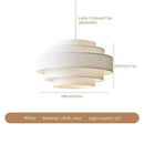 Axyaa Cloth Chandelier Pendant Lamp Ceiling Hanging Light by Wabi Sabi
