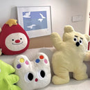 Axyaa Animal Plush Cushion Hugging Pillow 3D Flower Bear Cat Pig