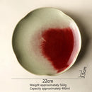 Axyaa Ceramic Flower Shape Plate Set for Molecular Cuisine Tableware