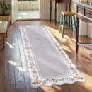 Axyaa Retro Floral Print Runner Rug: Creative Design, Machine Washable, Kitchen Floor Mat