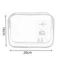 Axyaa Clear Makeup Bag Portable Travel Toiletry Pouch Waterproof PVC Storage Case