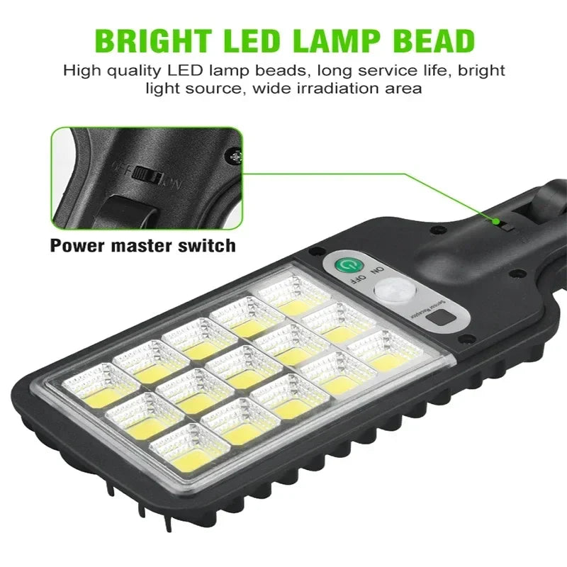 Axyaa Solar Outdoor Security Light with 3 Modes for Garden, Path, Yard