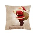 Axyaa Santa Claus Cartoon Decorative Pillowcase 45X45CM