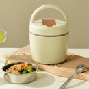 Axyaa Stainless Steel Insulated Lunch Box 1.2L/1.5L, 12-Hour Insulation