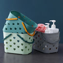 Axyaa Large Capacity Shower Basket with Handles - Space Saving Organizer, Stackable Drainage