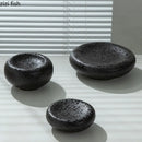 Axyaa Ceramic Dinner Plate Set | Irregular Texture Soup Salad Bowl | Home Tableware