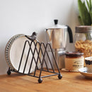 Axya Metal Birdie Bookshelf Dish Organizer for Home Storage & Decoration