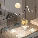Axyaa Modern Art Moon Chandelier for Bedroom, Restaurant, Living Room Decor
