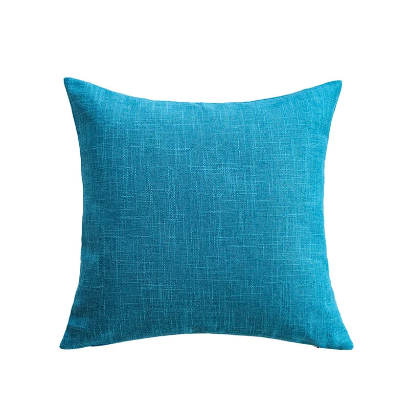 Axyaa Modern Breathable Plain Sofa Cushion Cover Soft Pillowcase Home Decor
