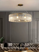 Axyaa Modern Luxury Crystal Chandelier Pendant Light Fixture