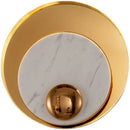 Axyaa Modern G9 LED Marble Brass Gold Wall Lamp for Living Room Bedroom