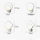 Axyaa LED Music Wall Lamp Modern Spiral Sconce for Home Decor Lighting